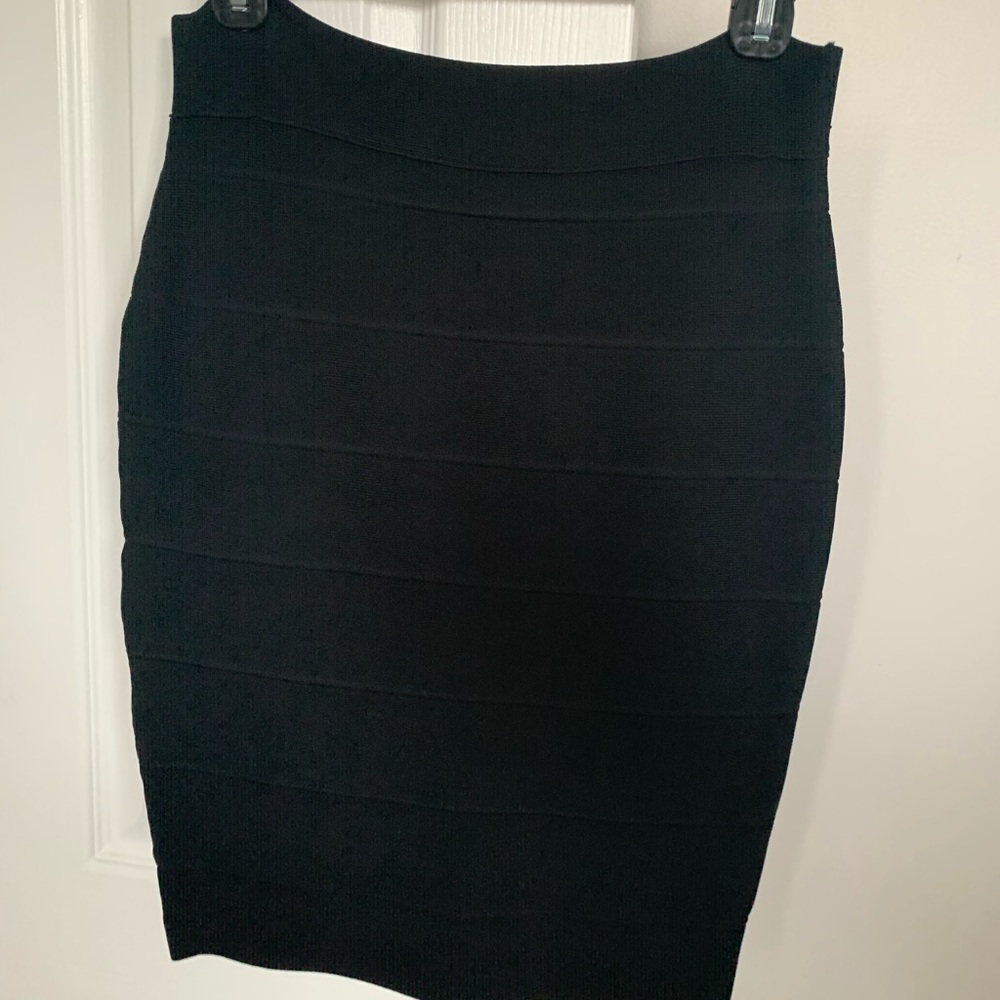 Black Ribbed skirt